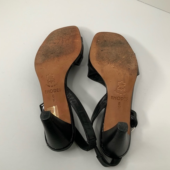 Brighton Rhodes black sling back sandals SZ 6M EUC - Picture 10 of 12